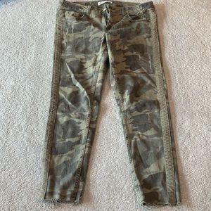 ZARA camo denim pants
